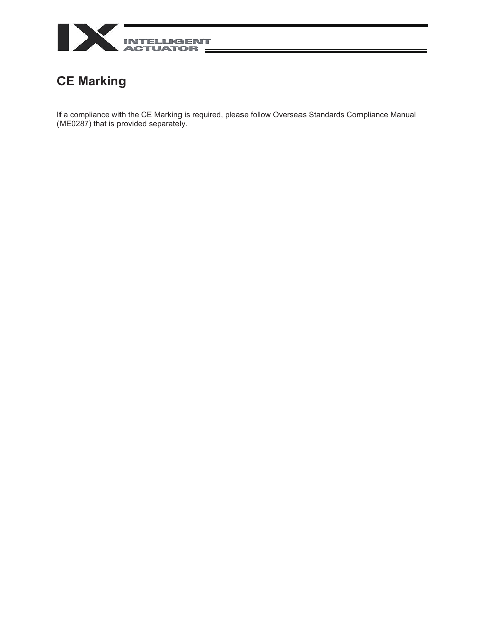 Ce marking | IAI America IX-NNW3515 User Manual | Page 4 / 76
