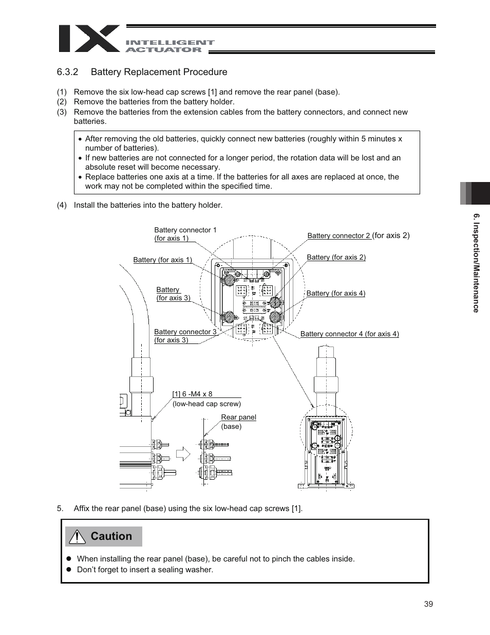 Caution | IAI America IX-NNW3515 User Manual | Page 45 / 76