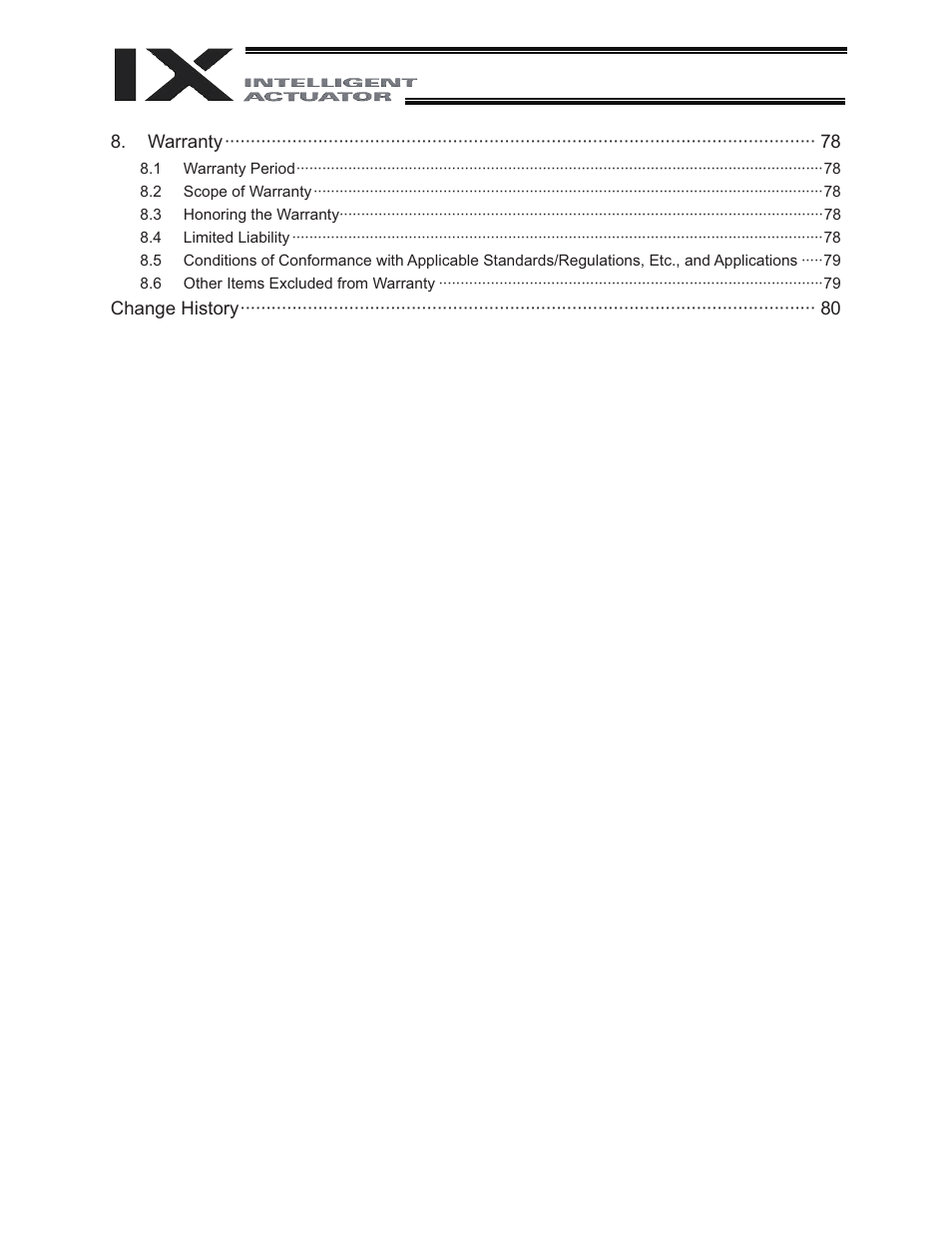 IAI America IX-NNW8040 User Manual | Page 6 / 88