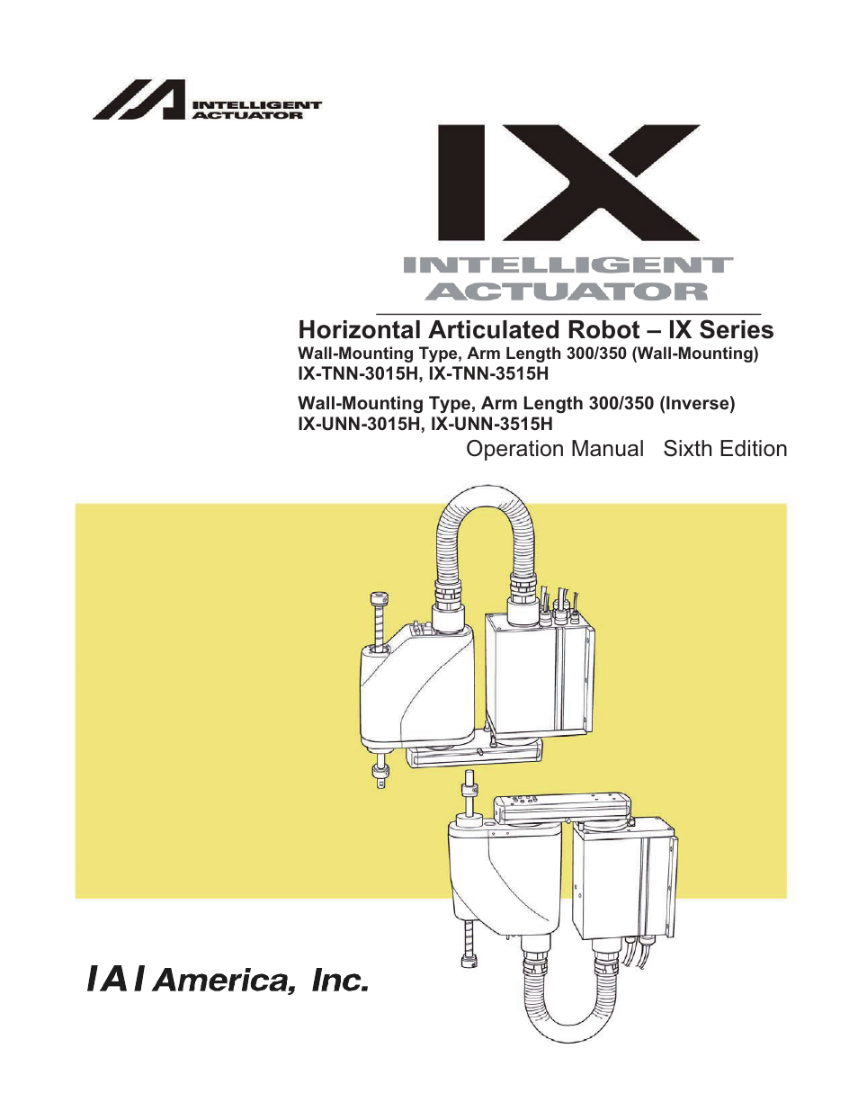 IAI America IX-UNN3515H User Manual | 80 pages