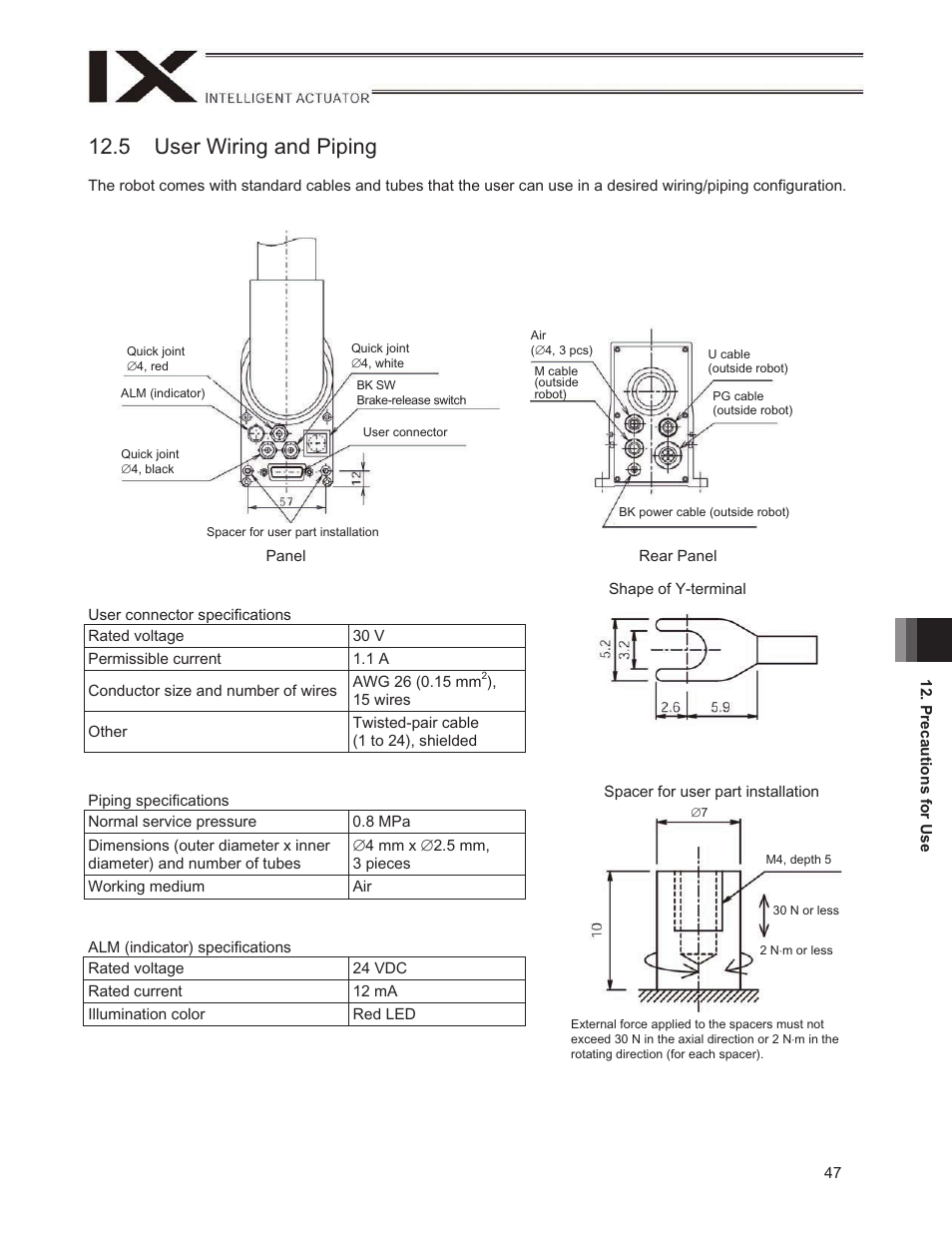 5 user wiring and piping | IAI America IX-UNN3515H User Manual | Page 53 / 80