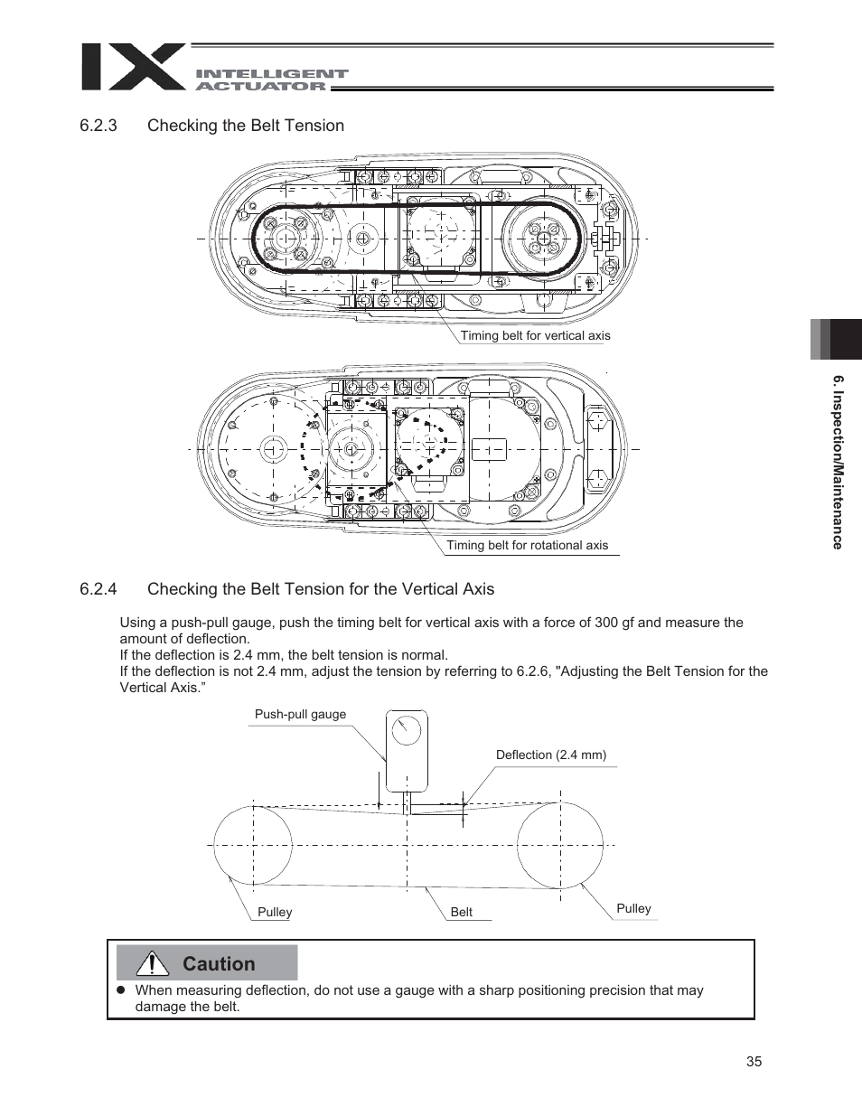 Caution | IAI America IX-UNN3515 User Manual | Page 41 / 80