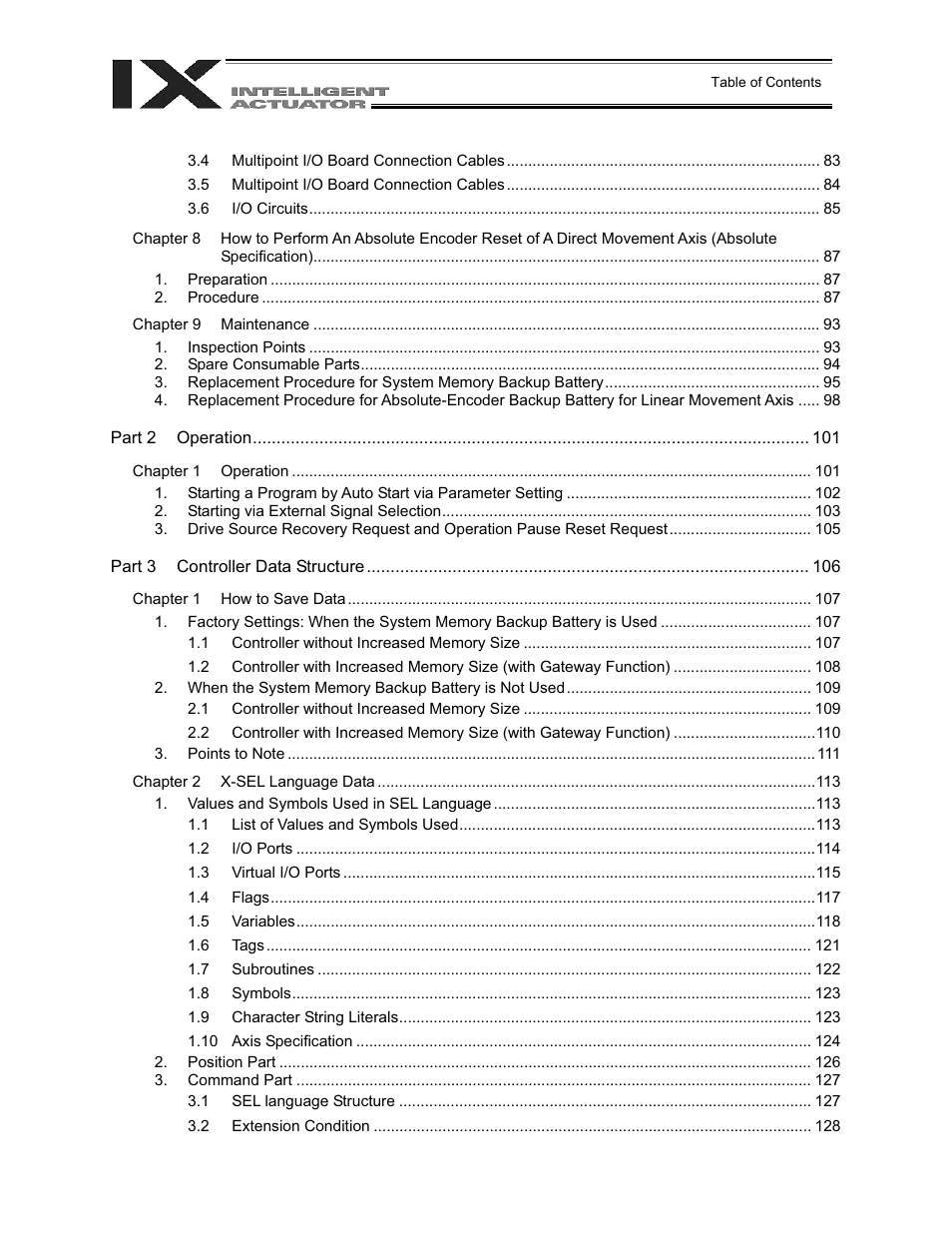 IAI America XSEL-QX User Manual | Page 10 / 558