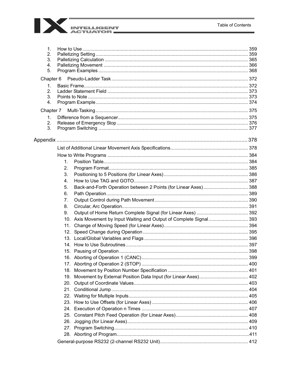 IAI America XSEL-QX User Manual | Page 12 / 558