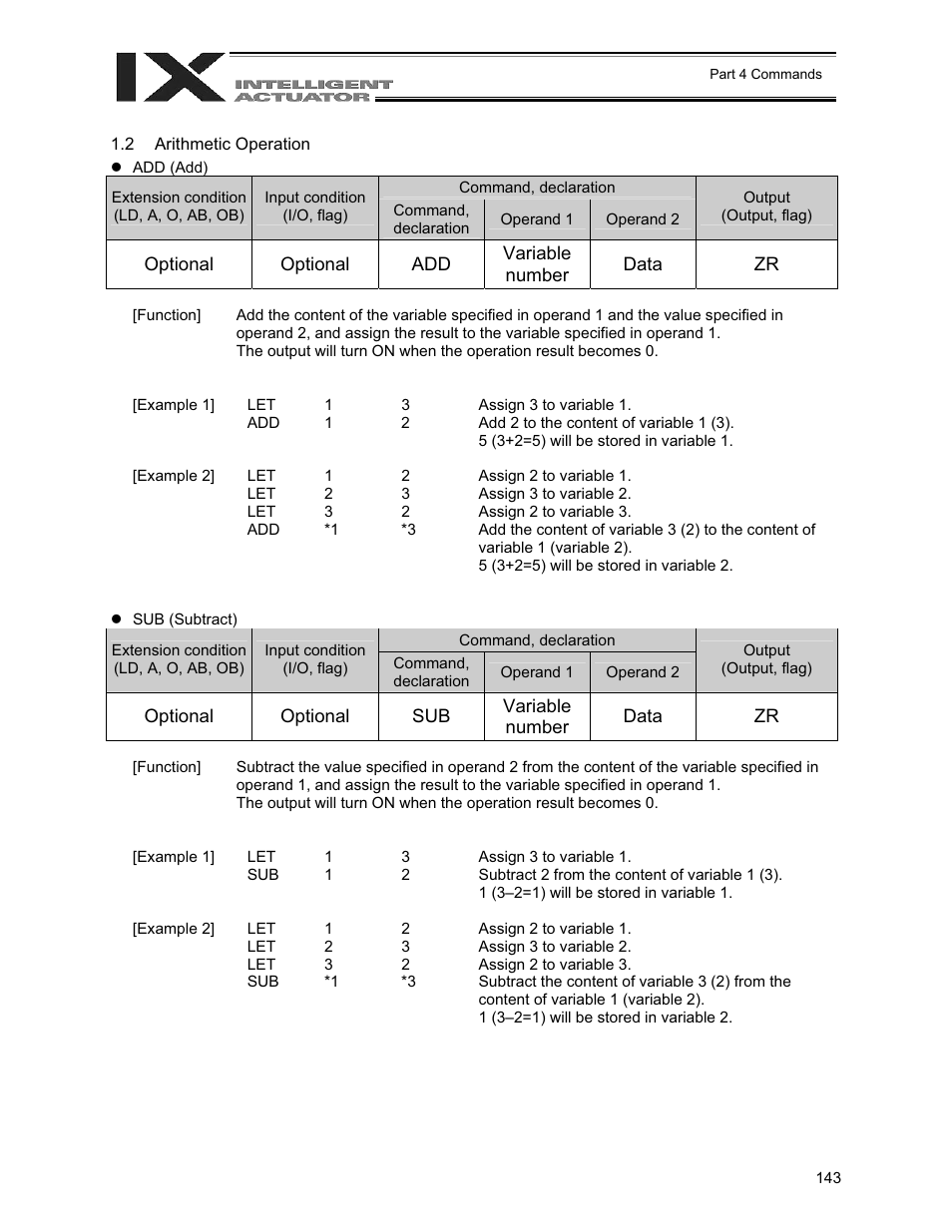 Arithmetic operation | IAI America XSEL-QX User Manual | Page 167 / 558