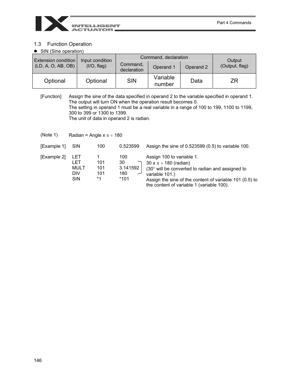 Function operation | IAI America XSEL-QX User Manual | Page 170 / 558