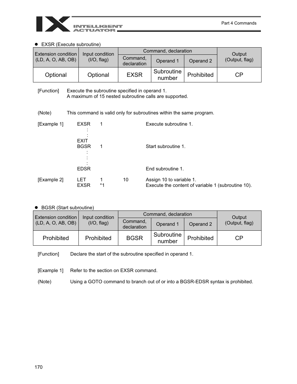 IAI America XSEL-QX User Manual | Page 194 / 558