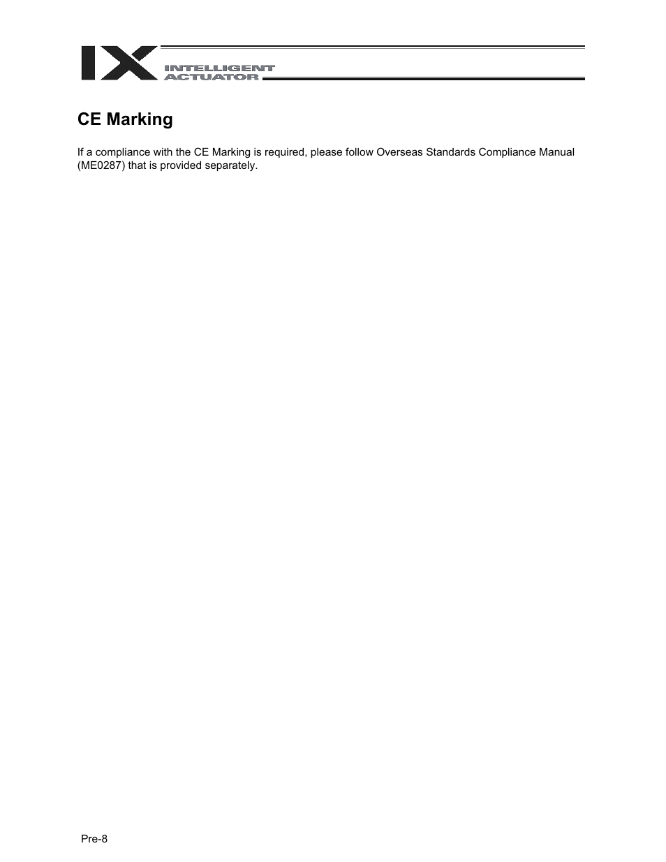 Ce marking | IAI America XSEL-QX User Manual | Page 22 / 558