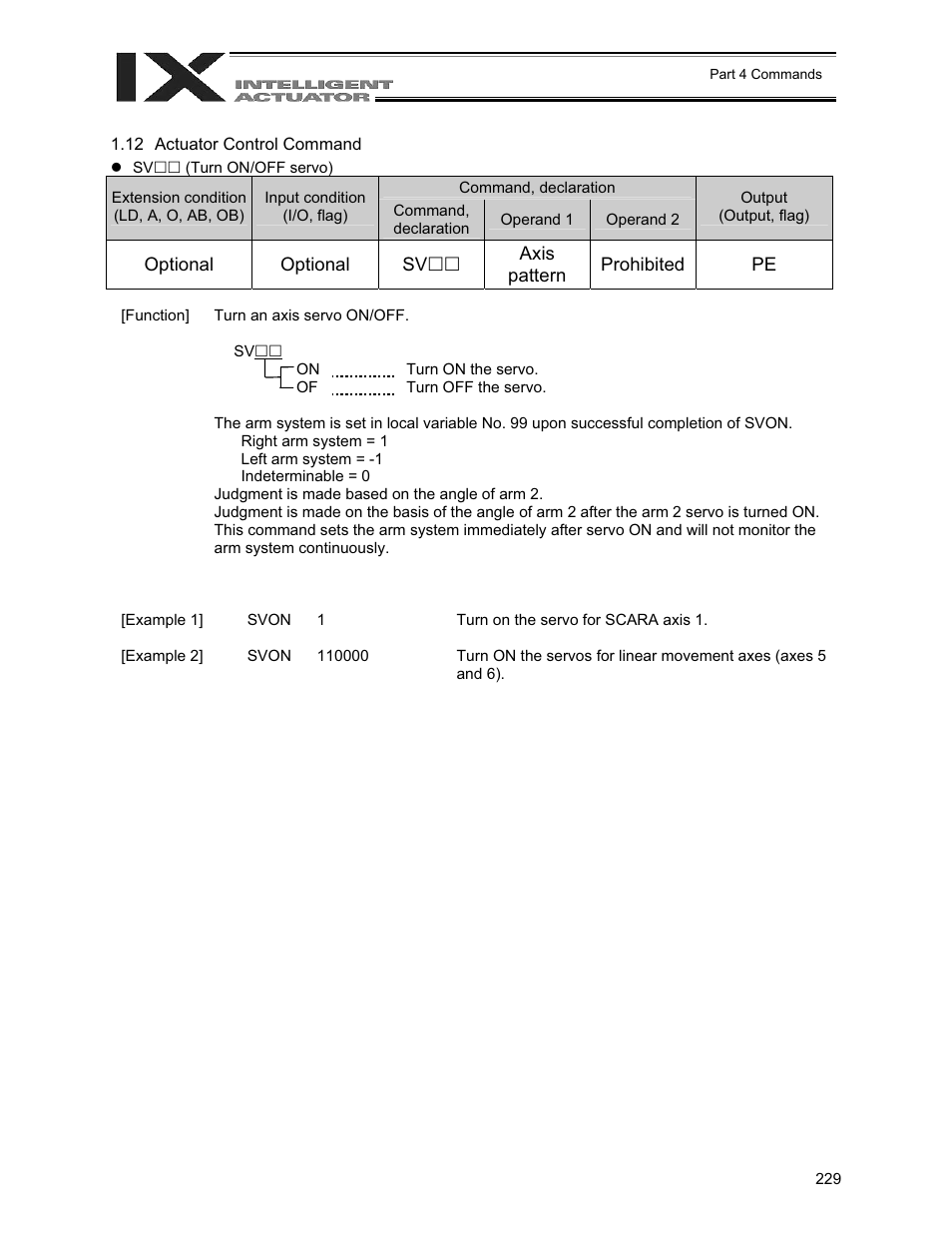 12 actuator control command | IAI America XSEL-QX User Manual | Page 253 / 558
