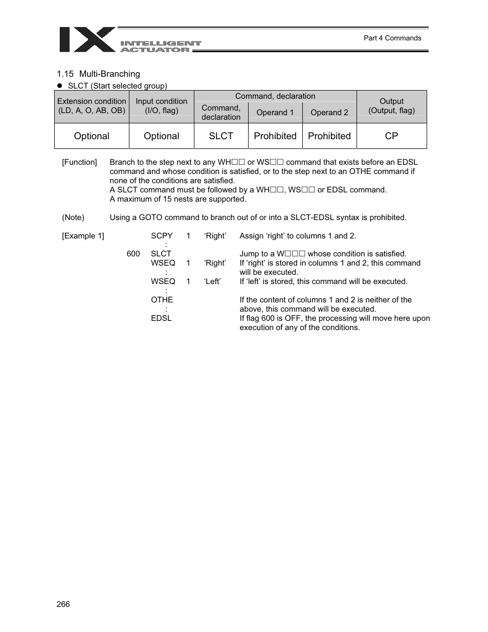 15 multi-branching | IAI America XSEL-QX User Manual | Page 290 / 558