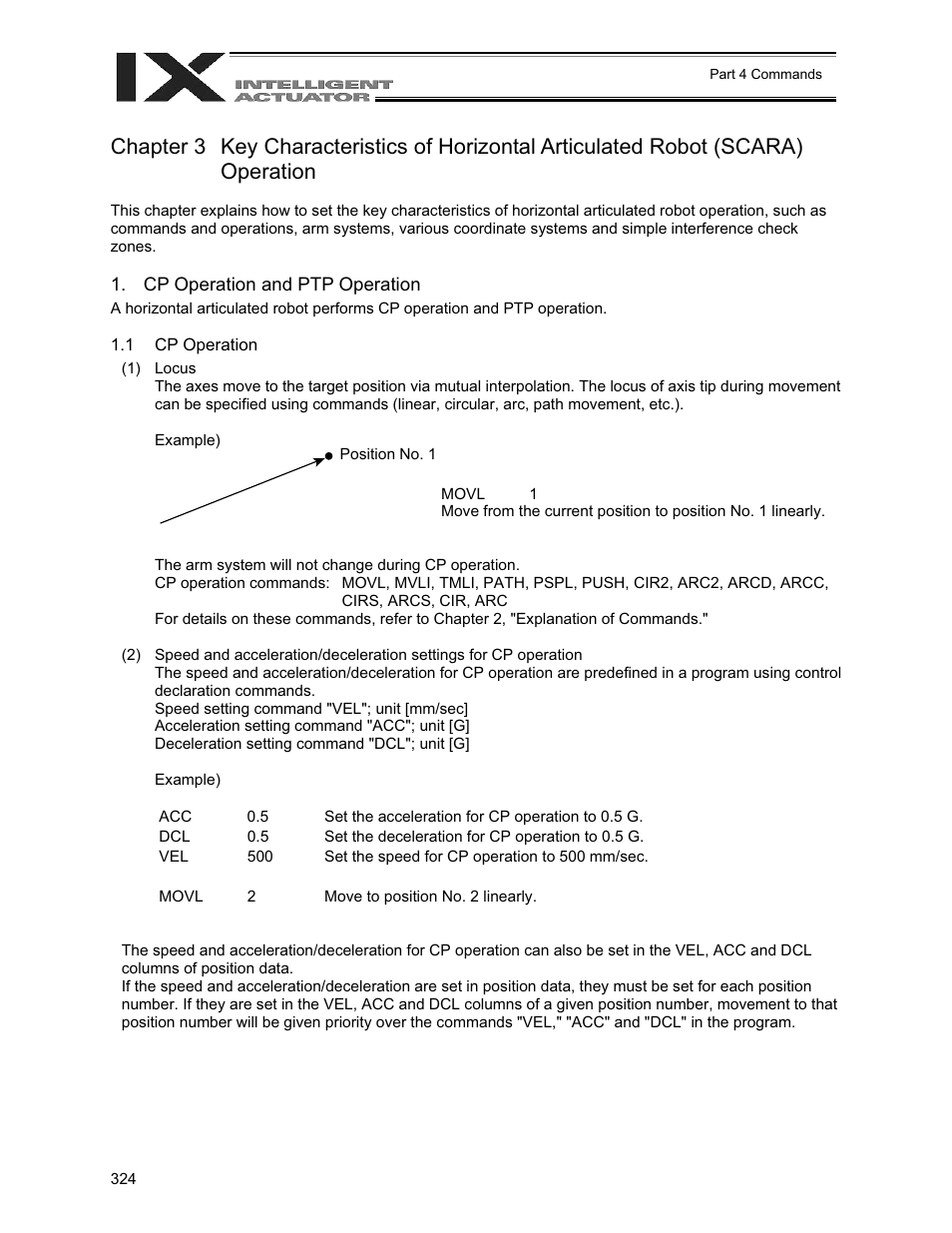 Chapter 3, Cp operation and ptp operation | IAI America XSEL-QX User Manual | Page 348 / 558