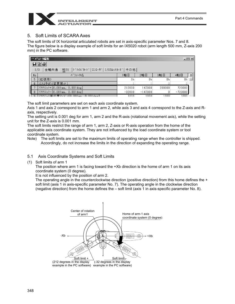 Soft limits of scara axes | IAI America XSEL-QX User Manual | Page 372 / 558