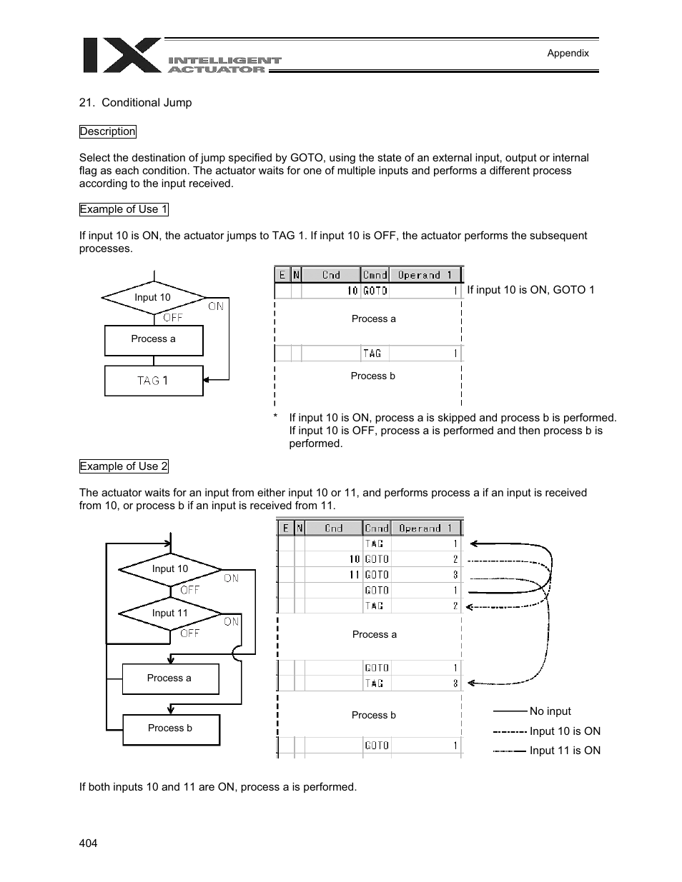 Conditional jump | IAI America XSEL-QX User Manual | Page 428 / 558