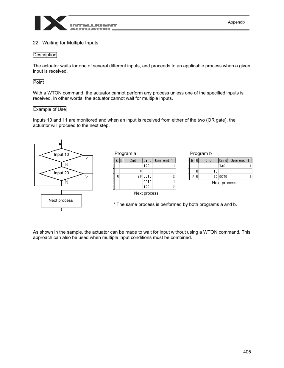 Waiting for multiple inputs | IAI America XSEL-QX User Manual | Page 429 / 558