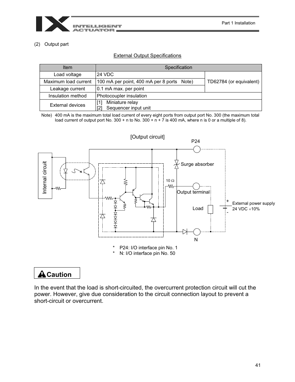 Caution | IAI America XSEL-QX User Manual | Page 65 / 558