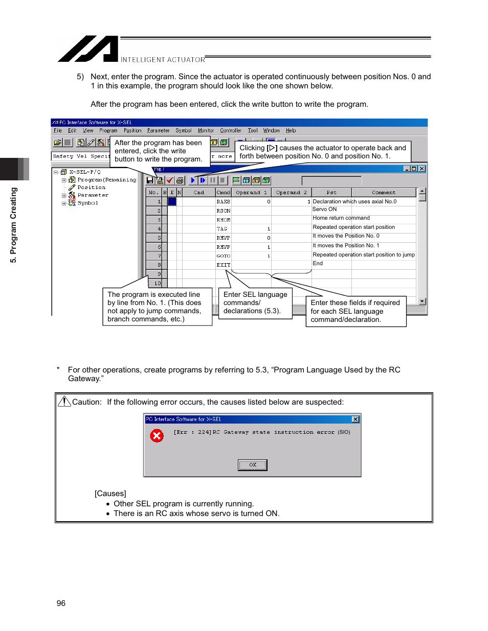IAI America XSEL-S User Manual | Page 102 / 154