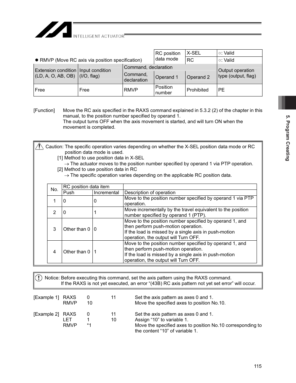 IAI America XSEL-S User Manual | Page 121 / 154