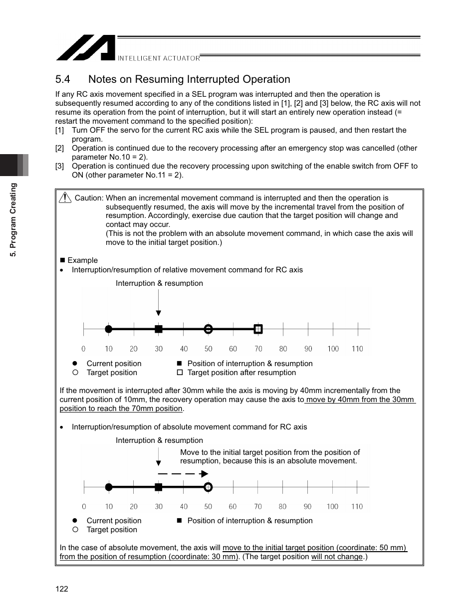 4 notes on resuming interrupted operation | IAI America XSEL-S User Manual | Page 128 / 154