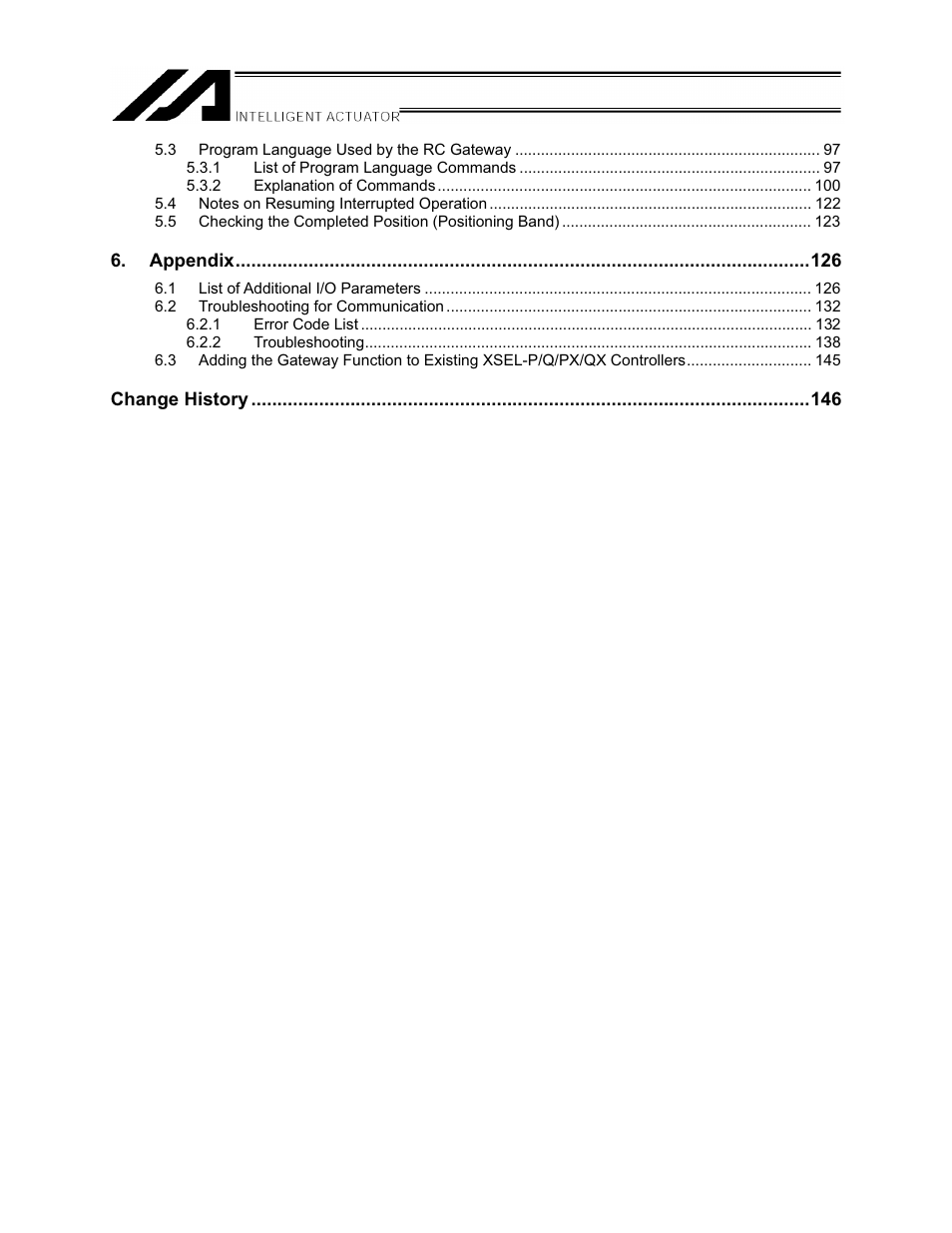 IAI America XSEL-S User Manual | Page 6 / 154