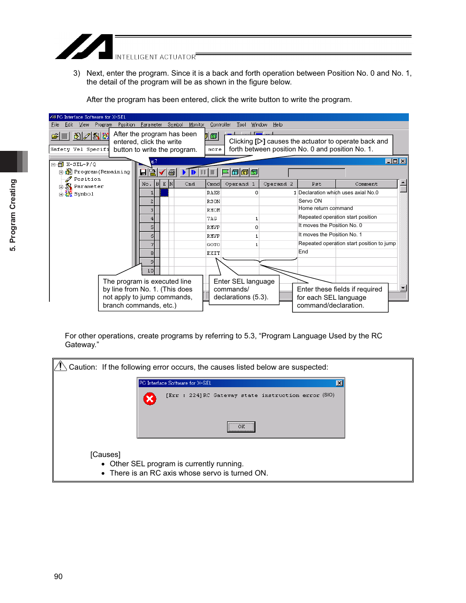 IAI America XSEL-S User Manual | Page 96 / 154