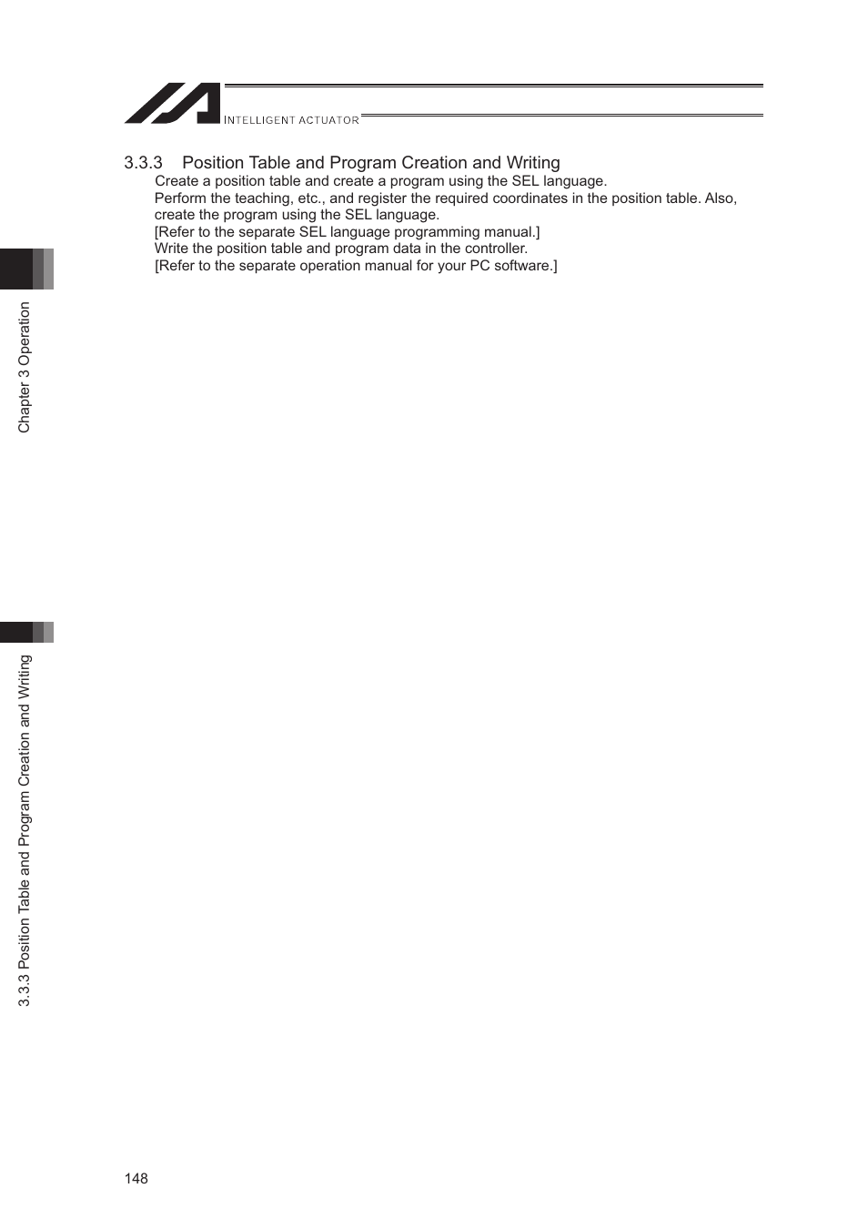 IAI America XSEL-S User Manual | Page 156 / 544