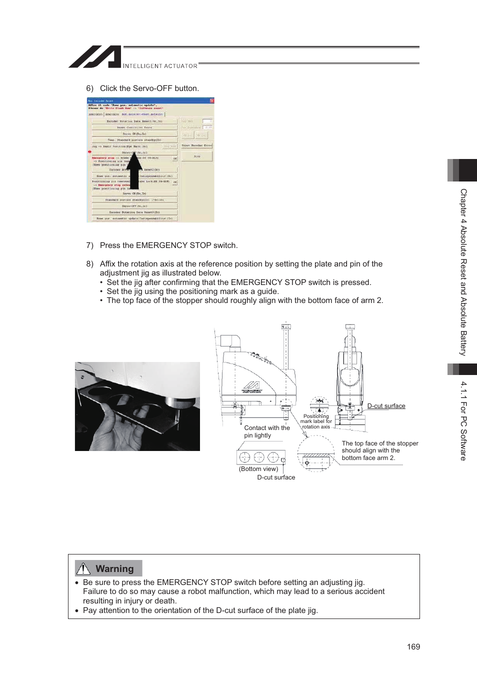 Warning | IAI America XSEL-S User Manual | Page 177 / 544