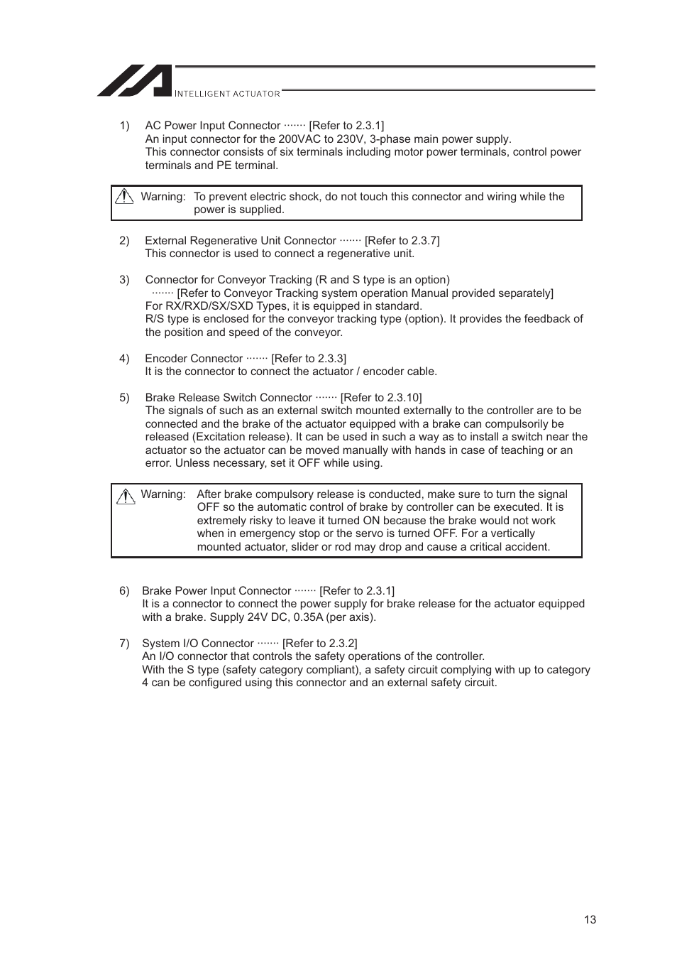 IAI America XSEL-S User Manual | Page 21 / 544