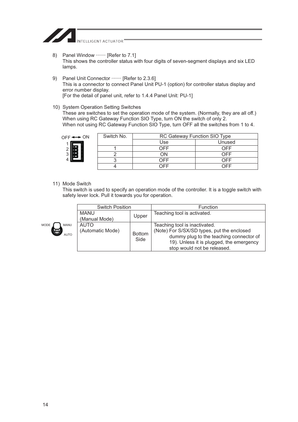 IAI America XSEL-S User Manual | Page 22 / 544