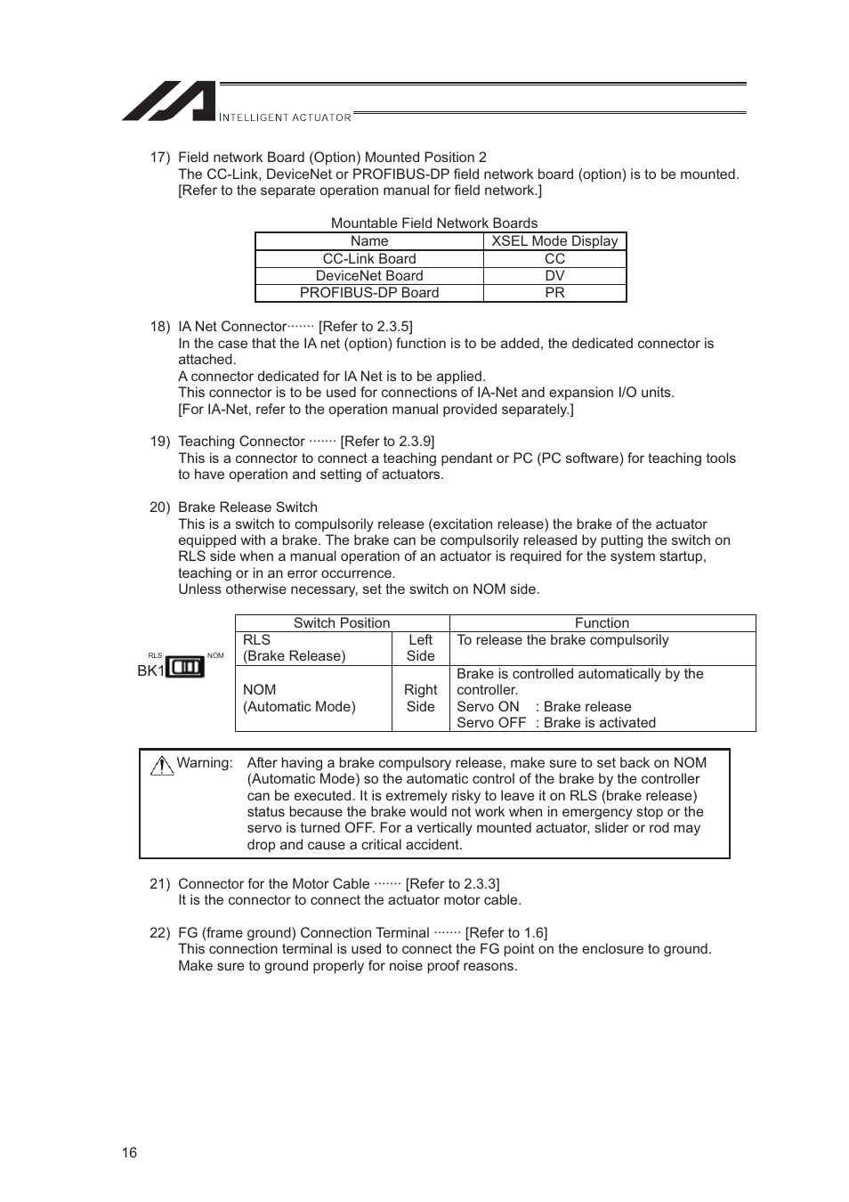 IAI America XSEL-S User Manual | Page 24 / 544