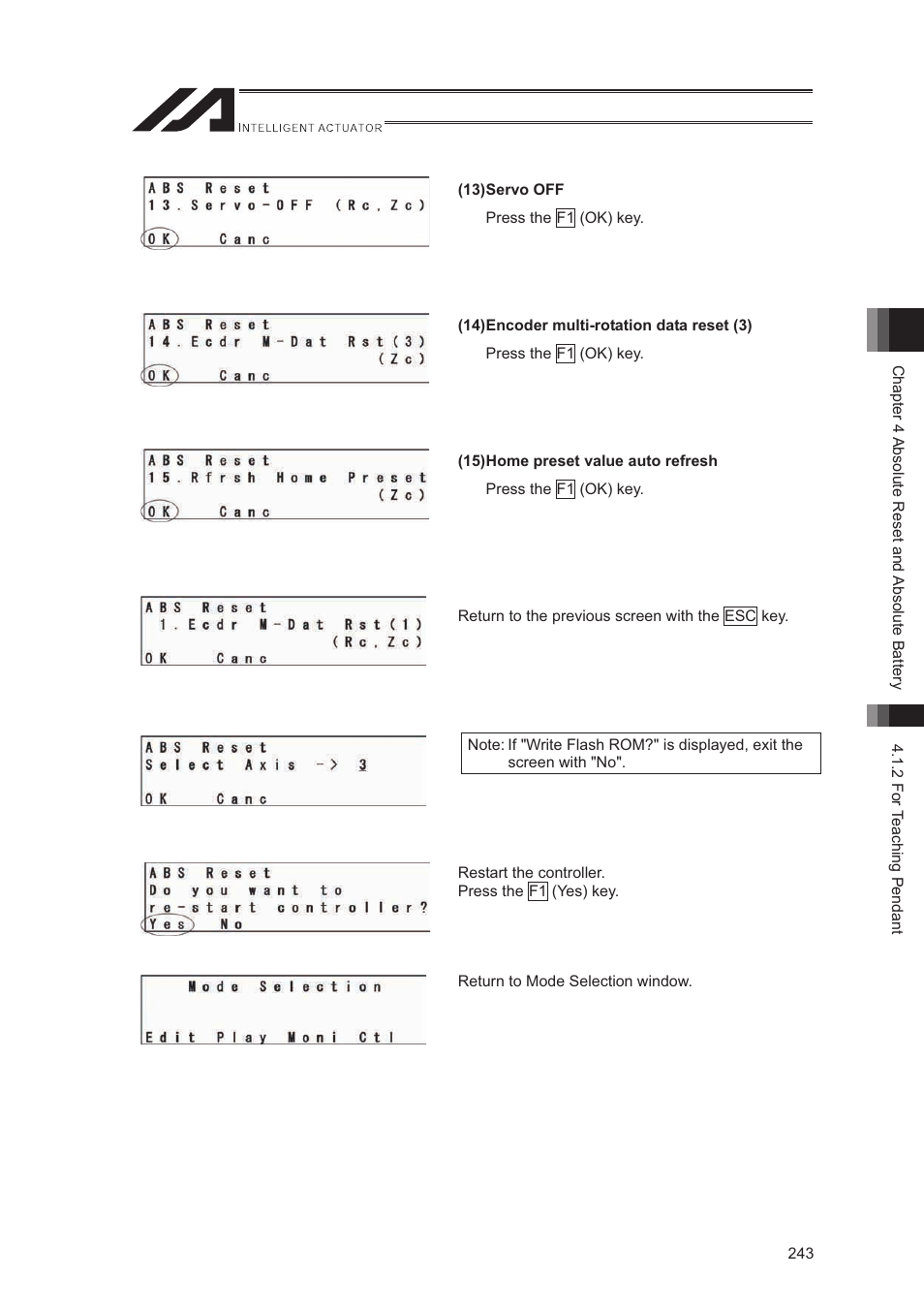 IAI America XSEL-S User Manual | Page 251 / 544