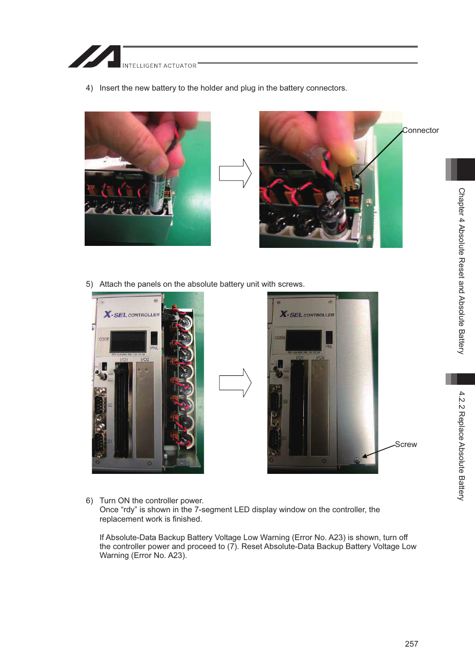 IAI America XSEL-S User Manual | Page 265 / 544