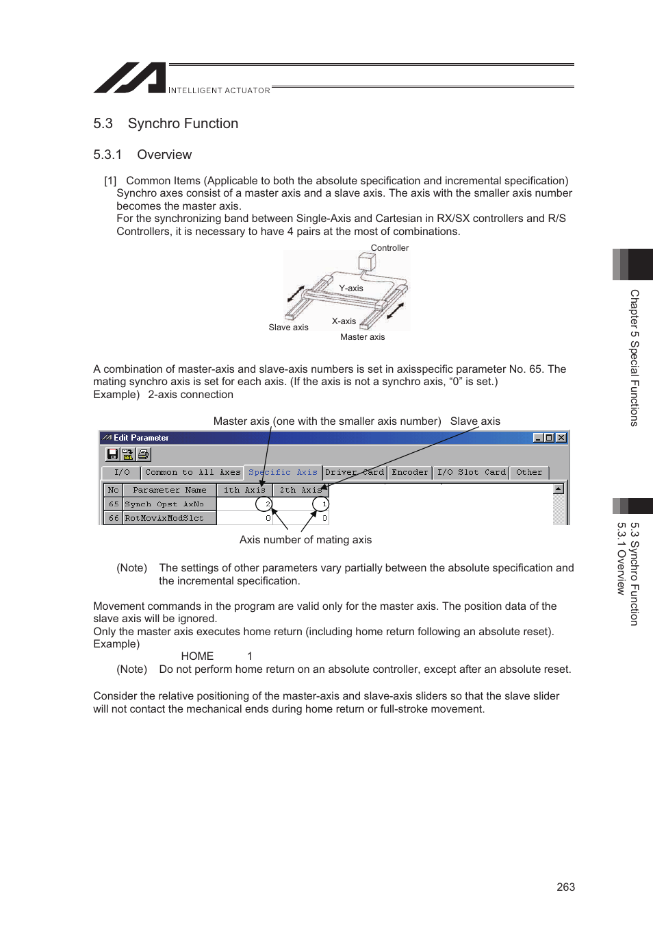 3 synchro function | IAI America XSEL-S User Manual | Page 271 / 544