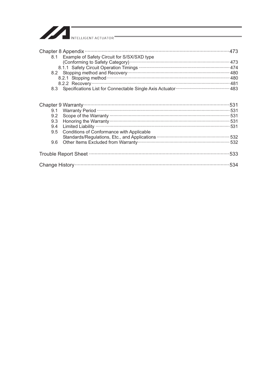 IAI America XSEL-S User Manual | Page 8 / 544