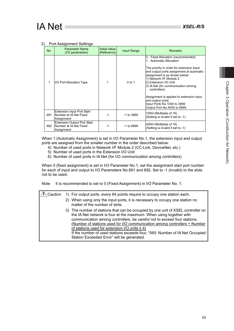Ia net, Xsel-r/s | IAI America XSEL-S User Manual | Page 59 / 84
