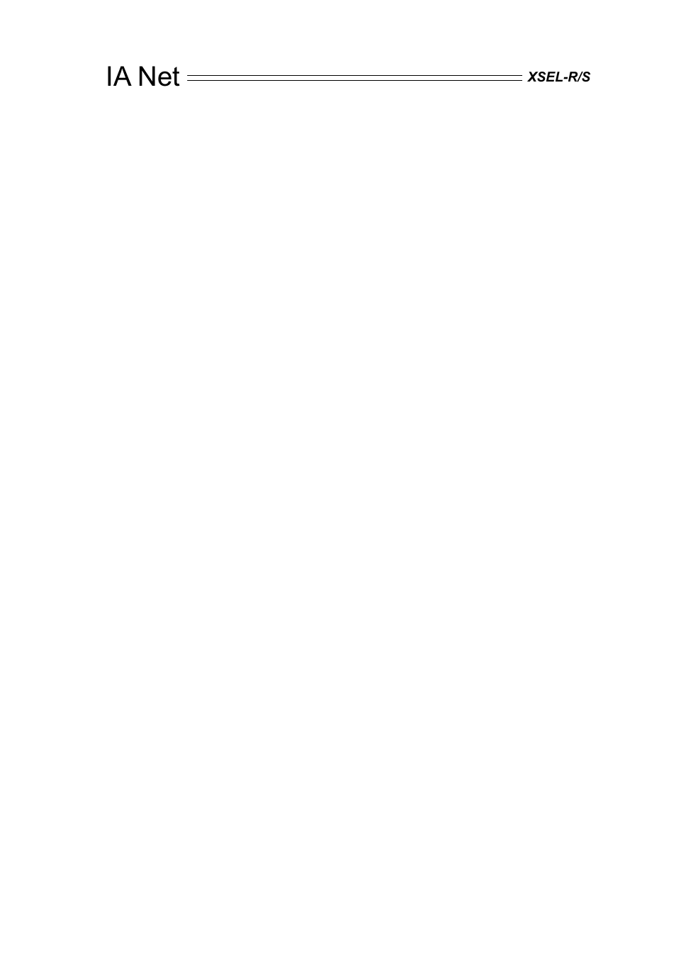 Ia net | IAI America XSEL-S User Manual | Page 6 / 84