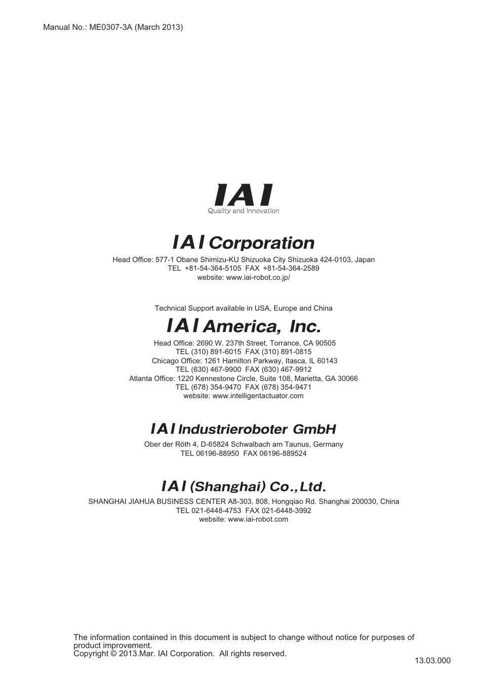 IAI America XSEL-S User Manual | Page 84 / 84