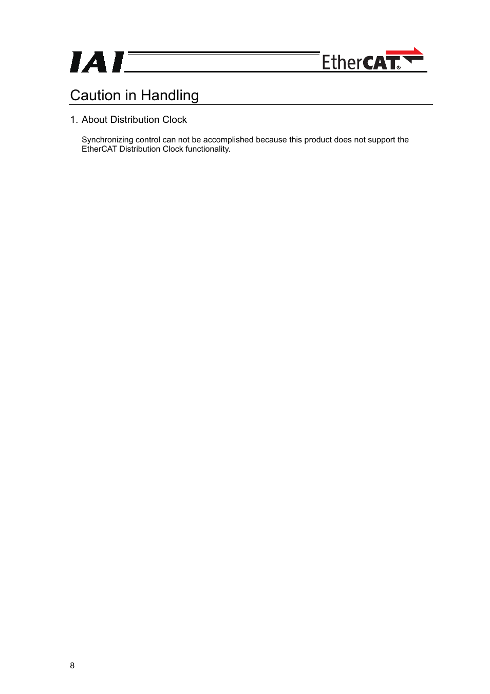 Caution in handling | IAI America XSEL-S User Manual | Page 14 / 42