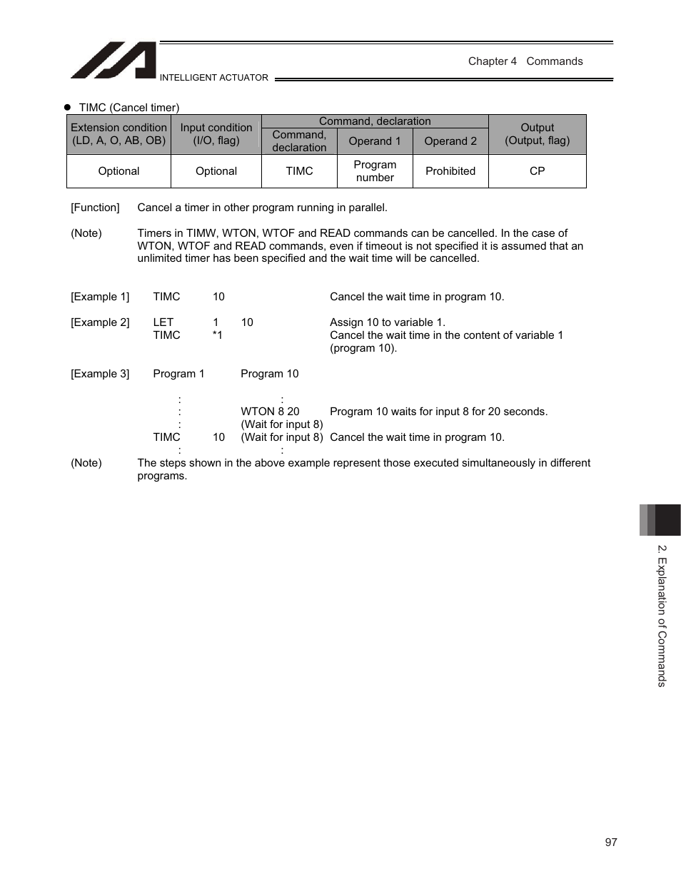 IAI America TT-C3 User Manual | Page 107 / 364