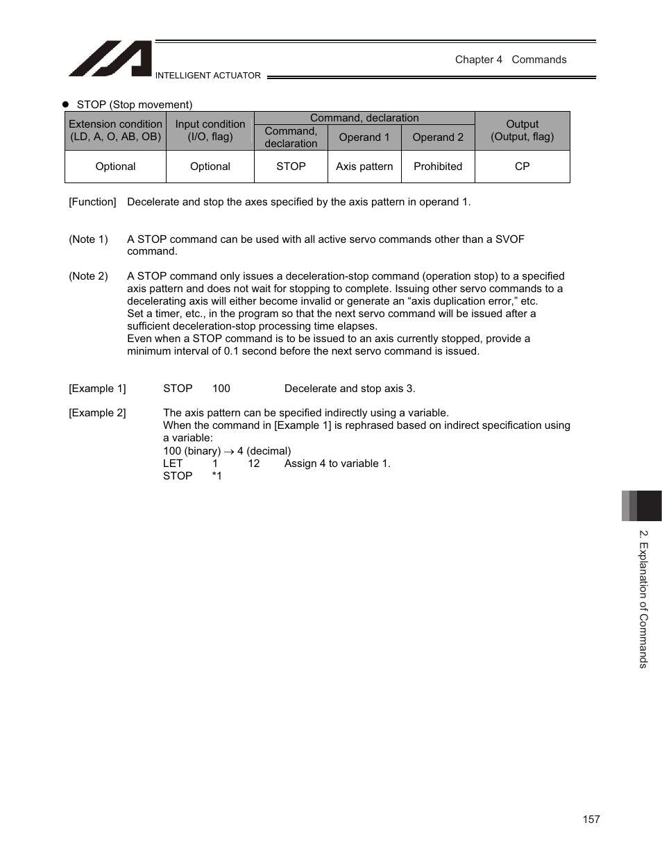 IAI America TT-C3 User Manual | Page 167 / 364
