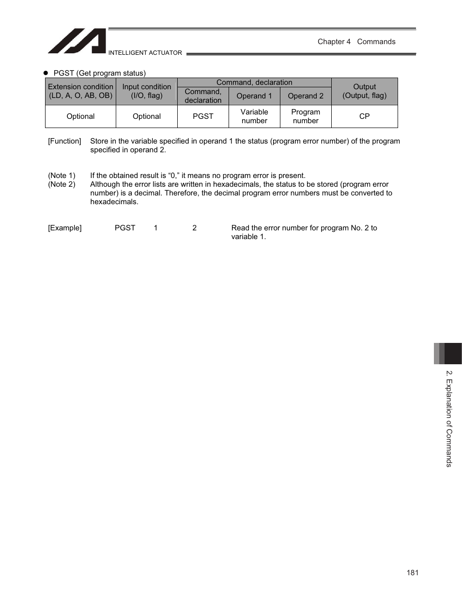 IAI America TT-C3 User Manual | Page 191 / 364