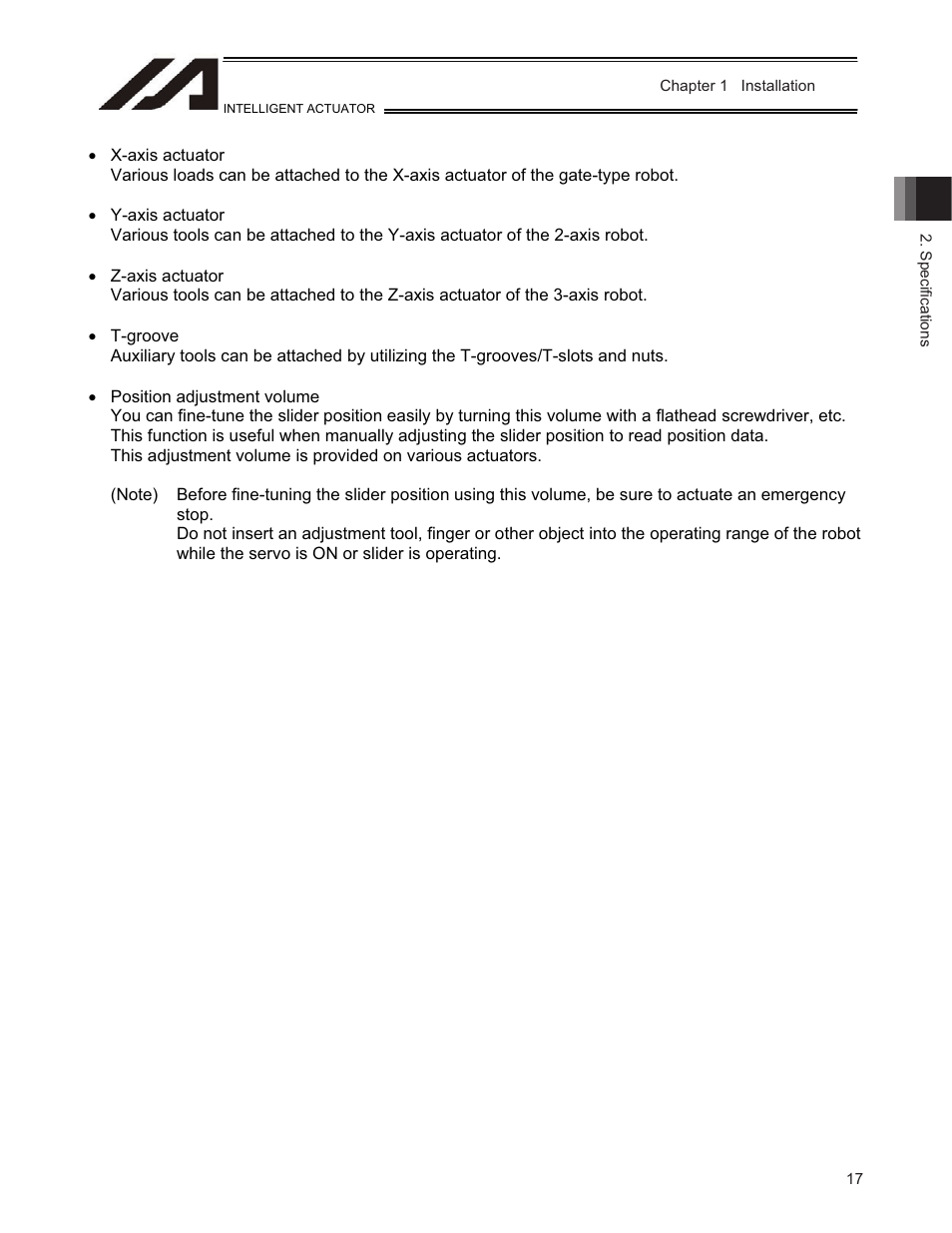 IAI America TT-C3 User Manual | Page 27 / 364