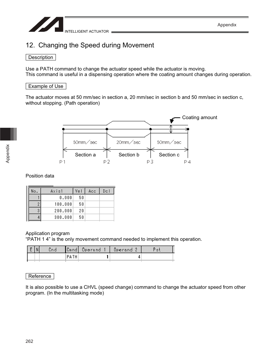 Changing the speed during movement | IAI America TT-C3 User Manual | Page 272 / 364