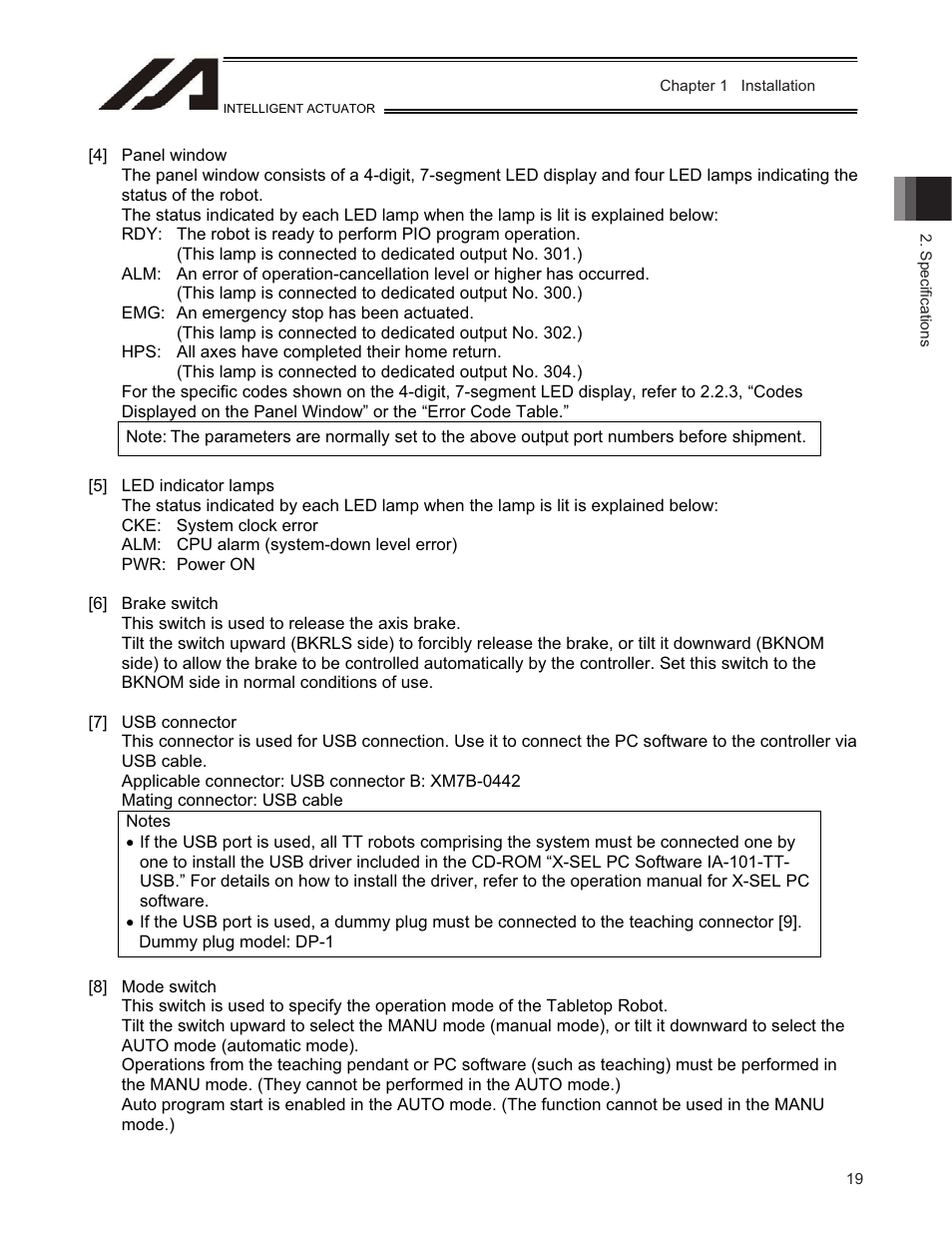 IAI America TT-C3 User Manual | Page 29 / 364