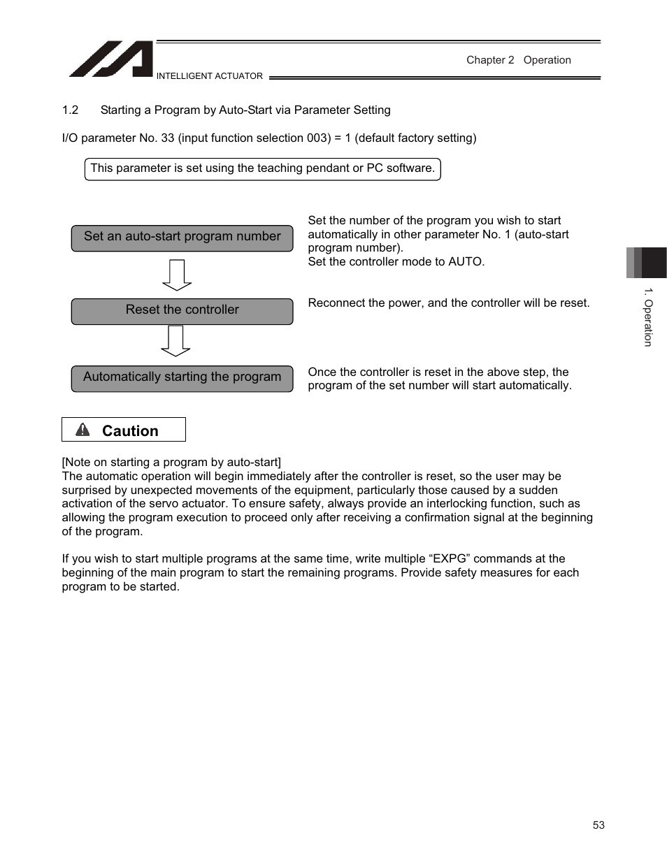 Caution | IAI America TT-C3 User Manual | Page 63 / 364