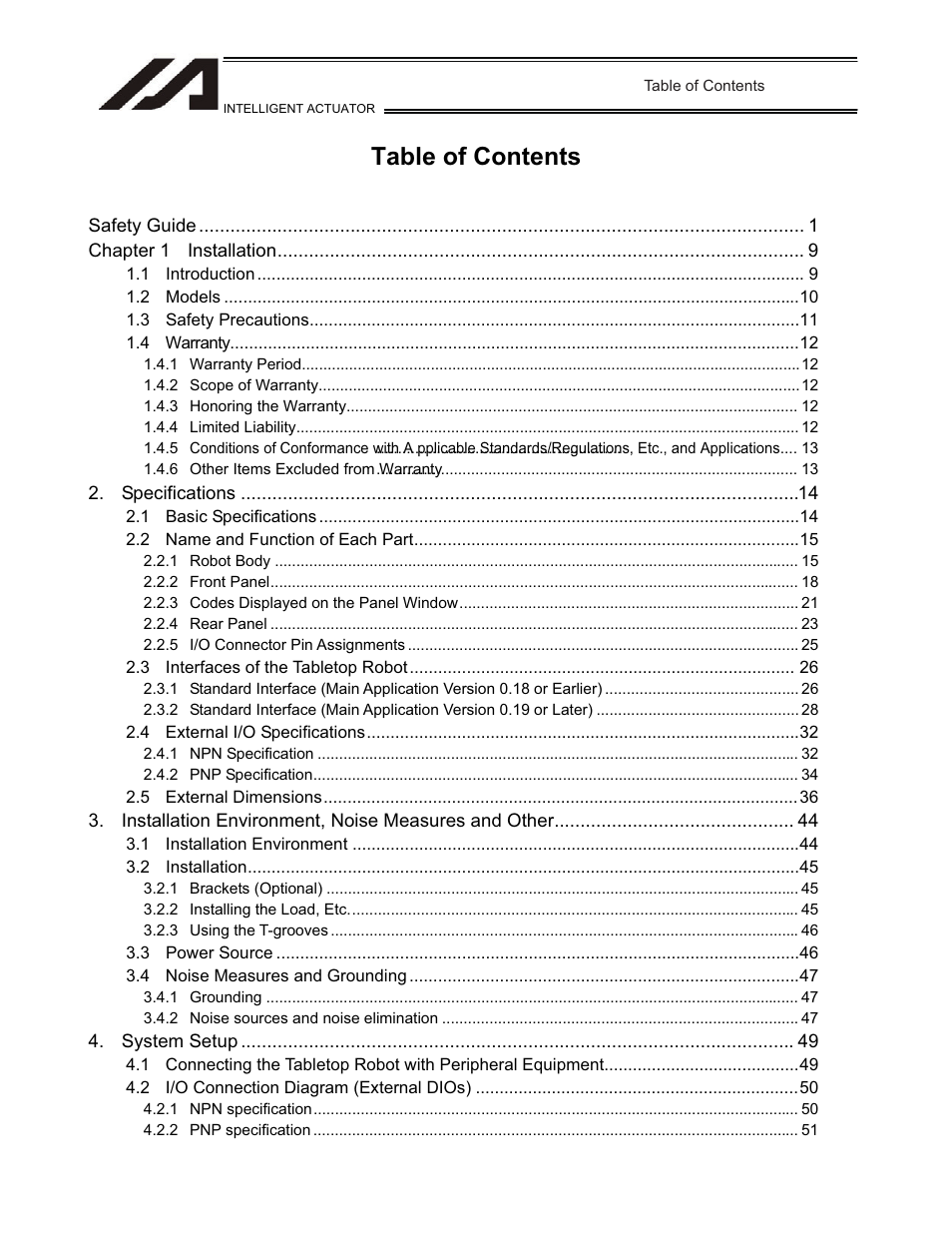 IAI America TT-C3 User Manual | Page 7 / 364