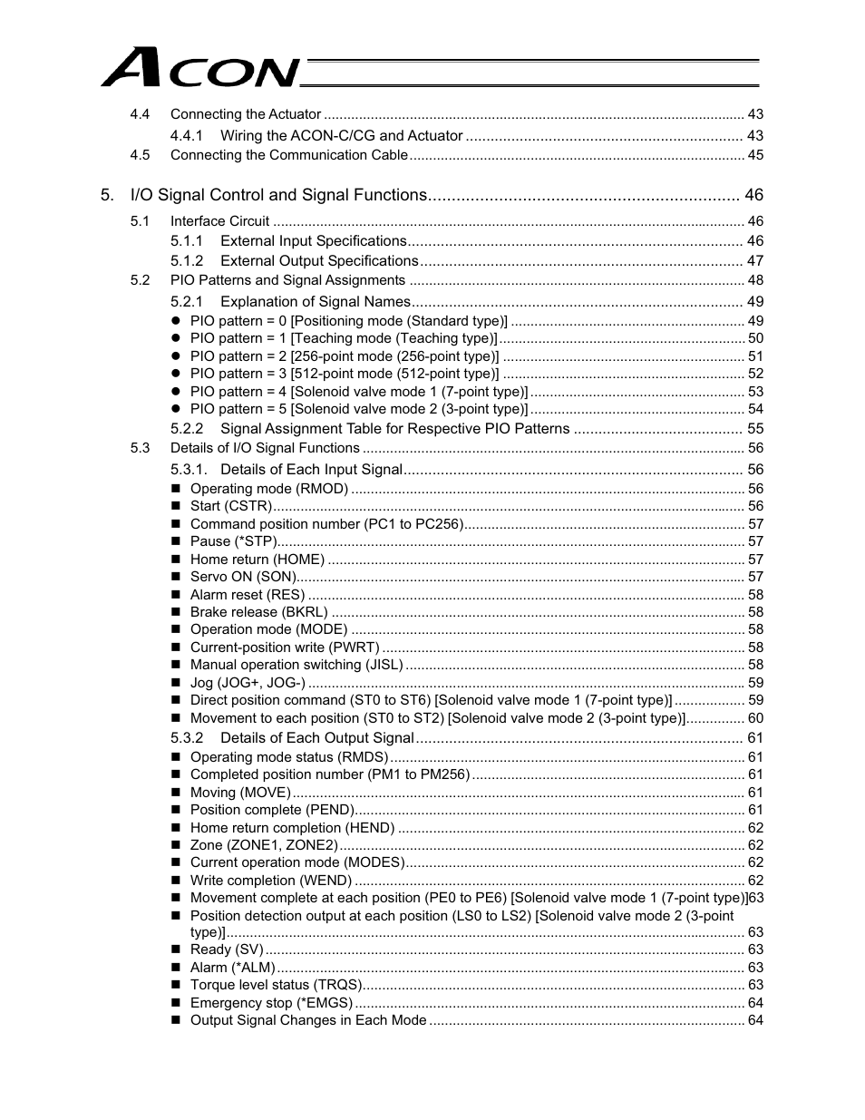 IAI America ACON-CG User Manual | Page 10 / 196