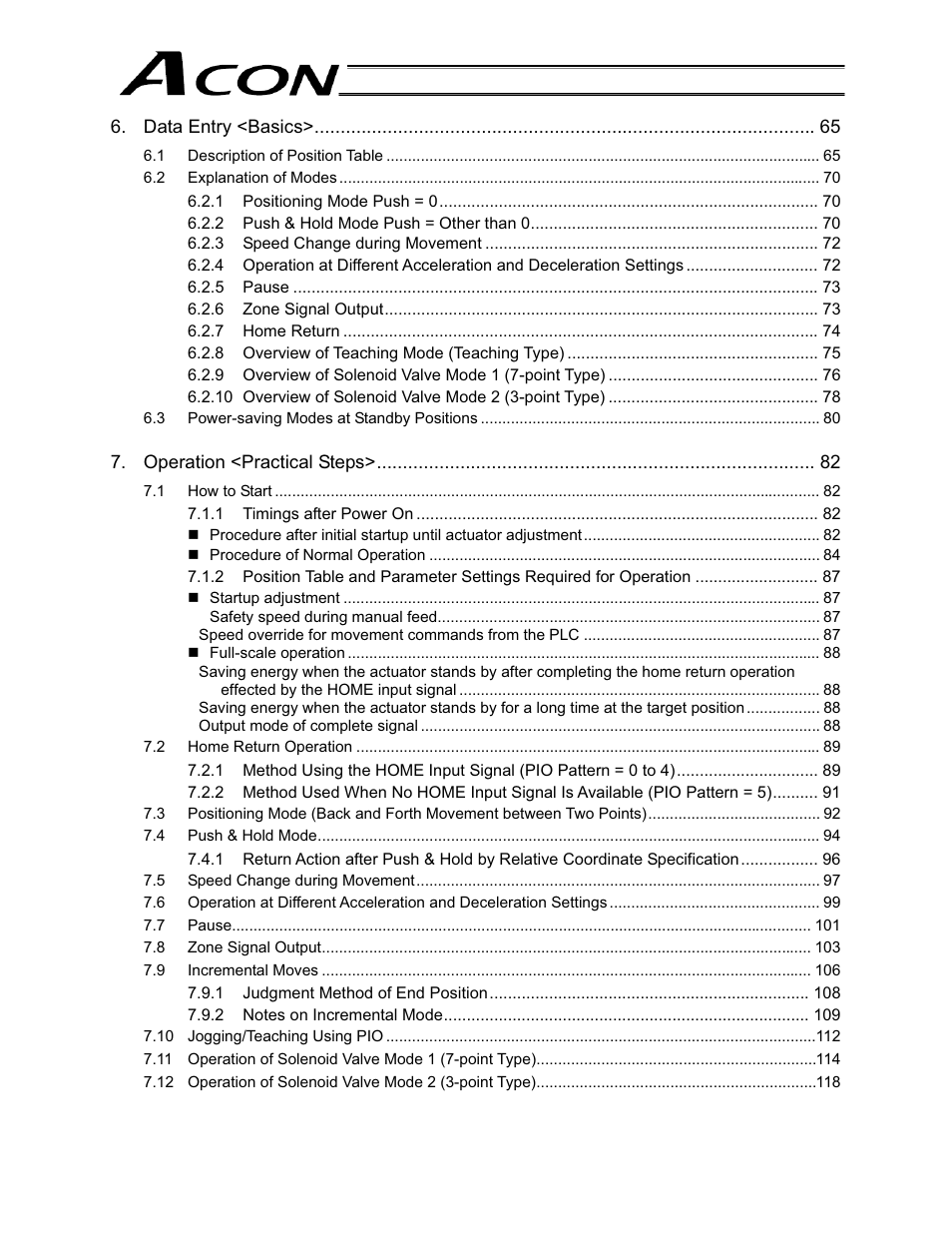 IAI America ACON-CG User Manual | Page 11 / 196