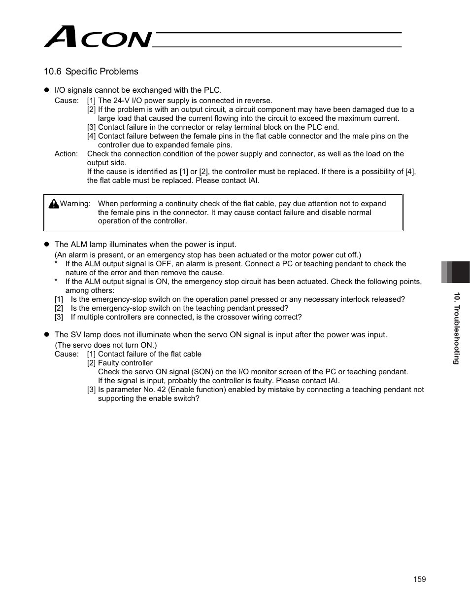 IAI America ACON-CG User Manual | Page 173 / 196