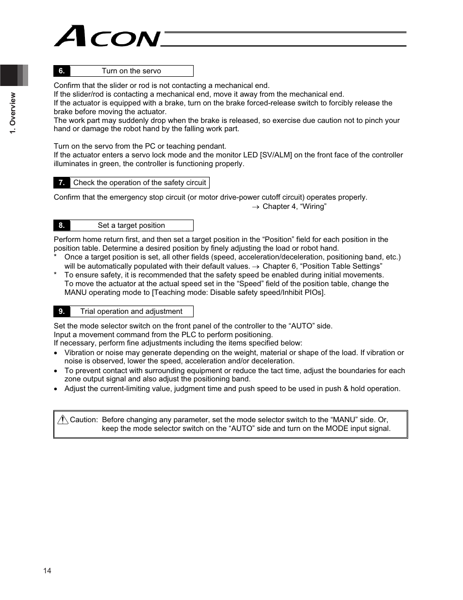 IAI America ACON-CG User Manual | Page 28 / 196
