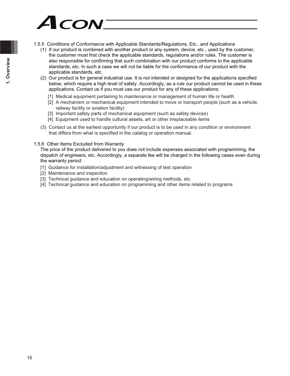 IAI America ACON-CG User Manual | Page 30 / 196